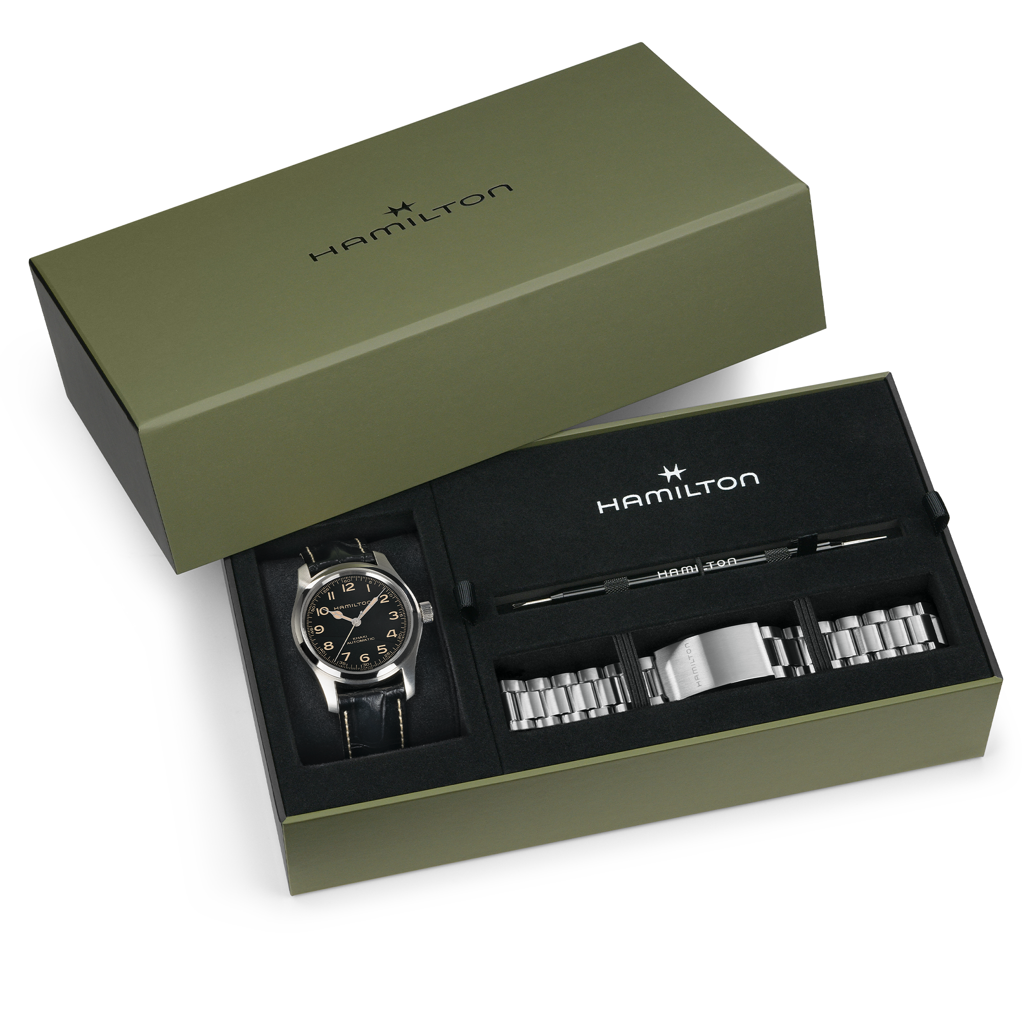 da【純正バックル付】Hamilton カーキフィールド　マーフモデル ハミルトン【HAMILTON】 カーキ フィールド マーフ 42mm