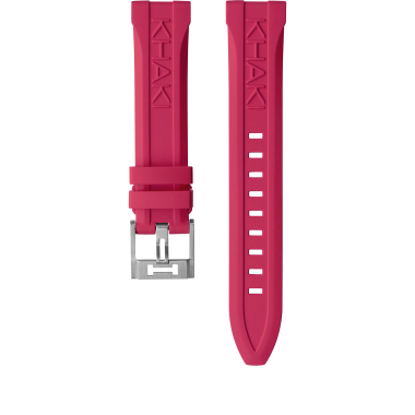 Khaki Navy Pink Rubber strap 20mm