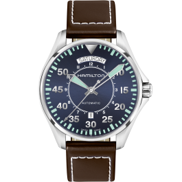 カーキ アビエーション Pilot Day Date Auto - ダイヤルカラー