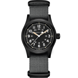 Khaki Field Mechanical Dial color Black H69409930 Hamilton Watch