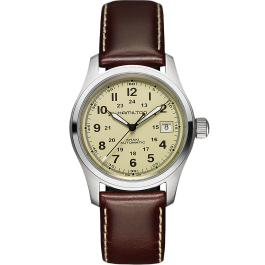 Khaki Field Auto - Dial color:Beige - H70455523 | Hamilton Watch