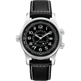 Hamilton H77715533 クロノグラフ ブラック Hamilton クロノグラフ ステンレススチール ブラックダイヤル Hamilton