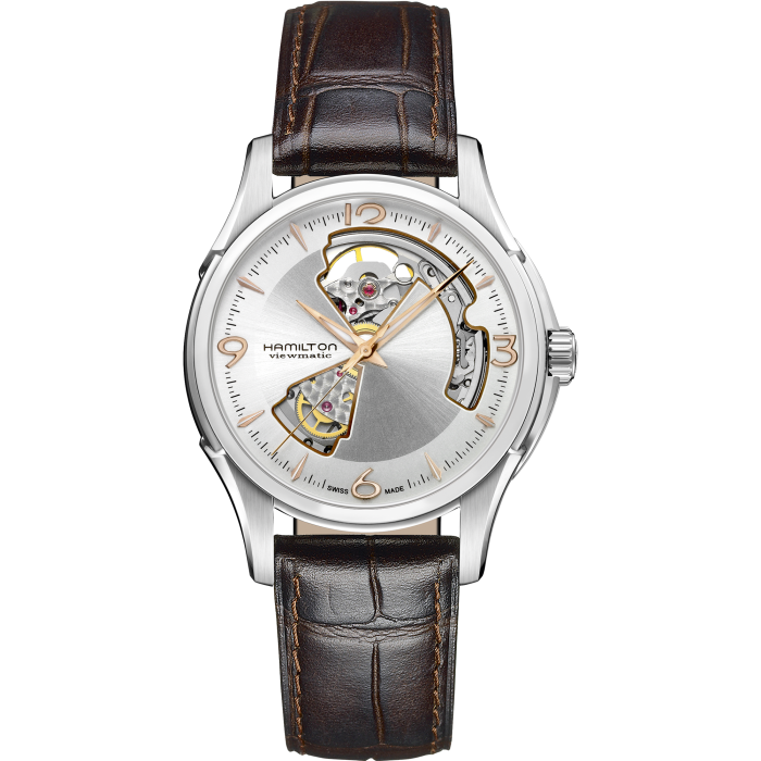 Jazzmaster Automatic Watch Open Heart - Silver Dial - H32565555 ...