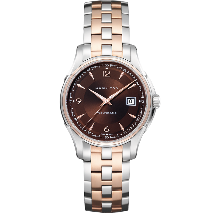 Jazzmaster Automatic Watch Viewmatic Brown Dial H32655195