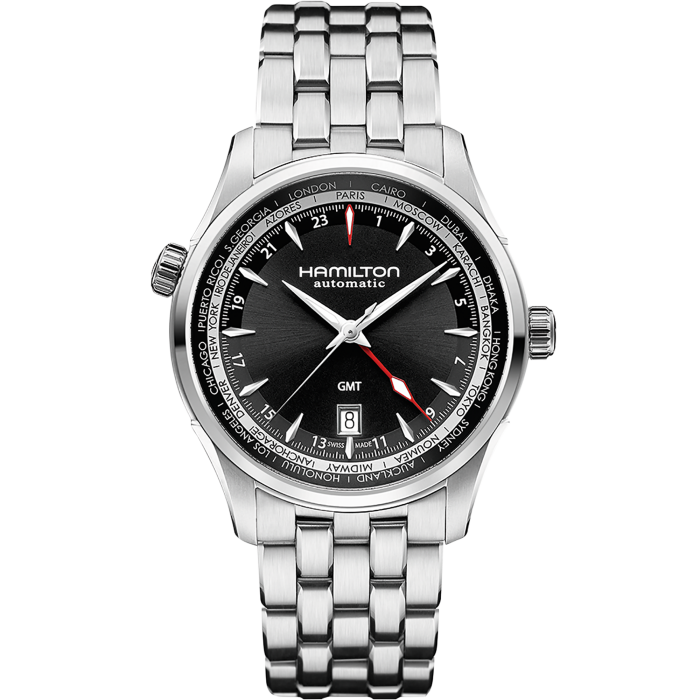 Jazzmaster Automatic Watch GMT - Black Dial - H32695131 | Hamilton