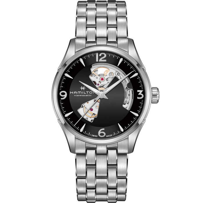 Jazzmaster Automatic Watch Open Heart - Black Dial - H32705131 | Hamilton  Watch
