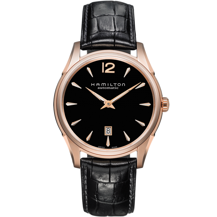 Jazzmaster Automatic Watch Slim Black Dial H38645735