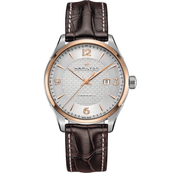 【新品】ハミルトン HAMILTON 腕時計 メンズ H42725551 自動巻き（H-10/手巻き付） シルバーxダークブラウン アナログ表示