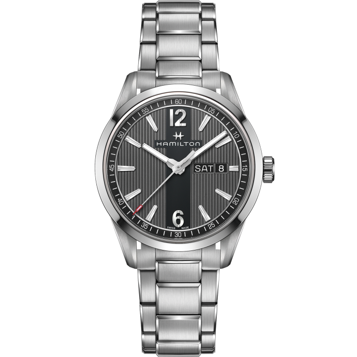 Broadway Quartz Watch Day Date Black Dial H43311135 Hamilton Watch