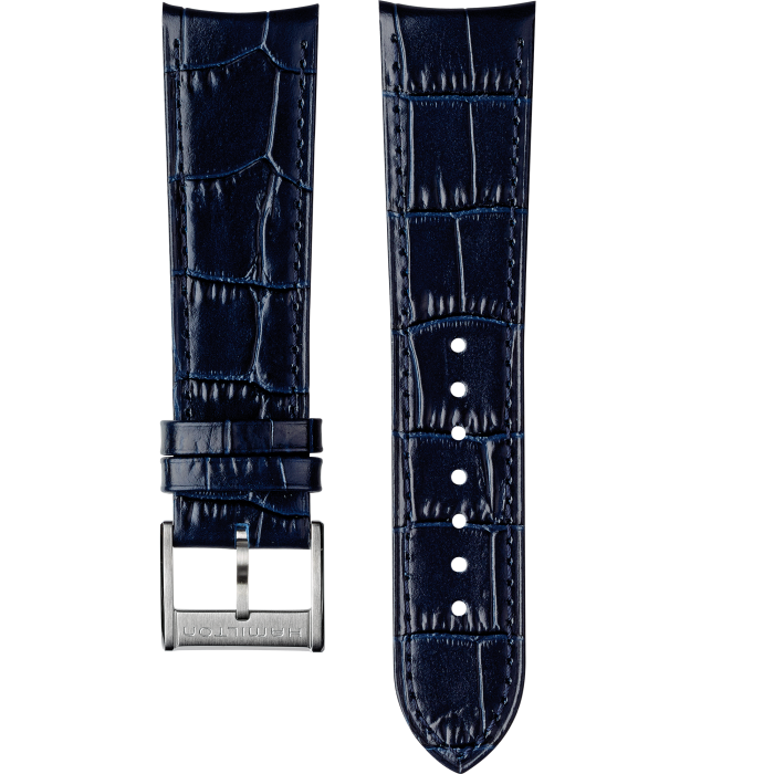 Blue croc sales watch strap