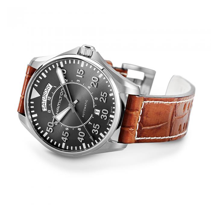Hamilton khaki pilot day sale