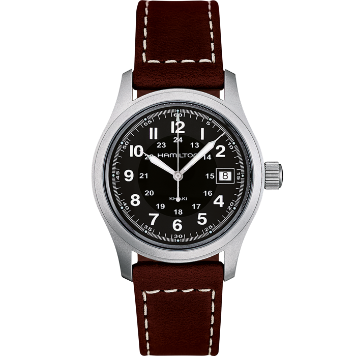 Khaki Field Quartz Watch Black Dial H68411533 Hamilton Watch