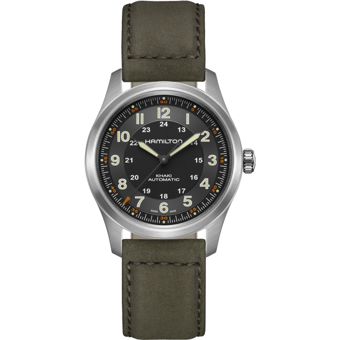 Khaki Field Titanium - Black dial - Green strap - H70205830