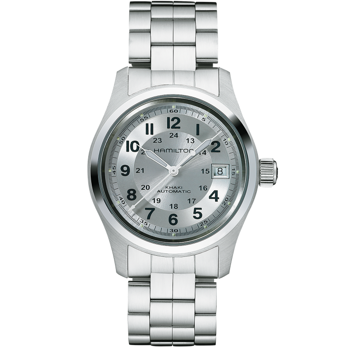 Hamilton silver top dial