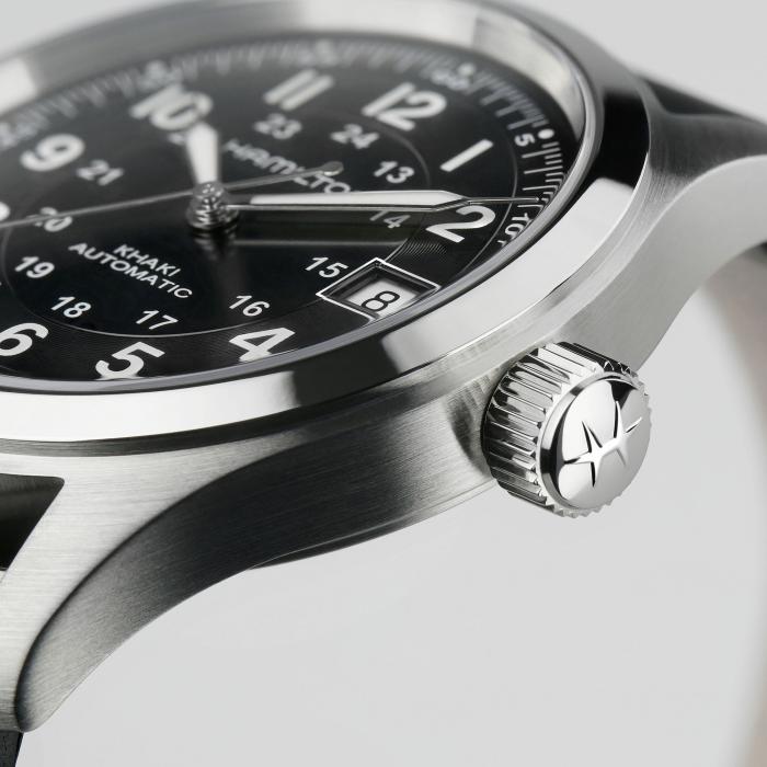 Khaki Field Automatic Watch - Black Dial - H70455733 | Hamilton Watch