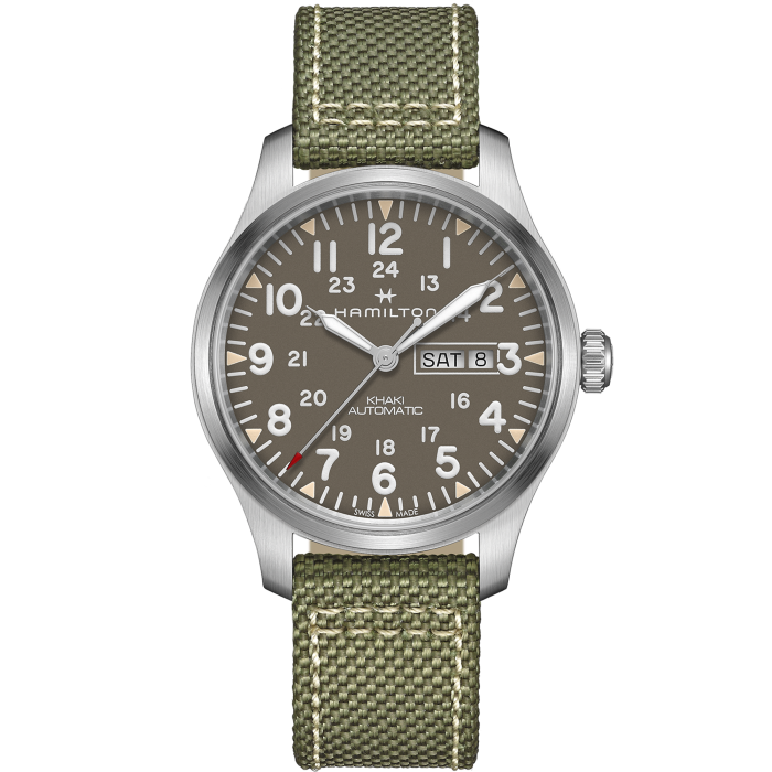 Khaki Field Automatic Watch Day Date - Grey Dial - H70535081