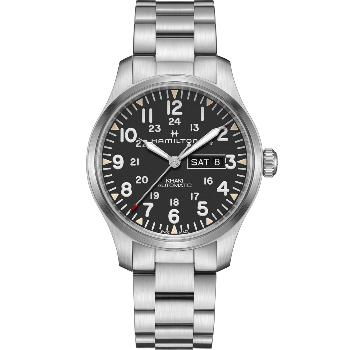 hamilton khaki day date black