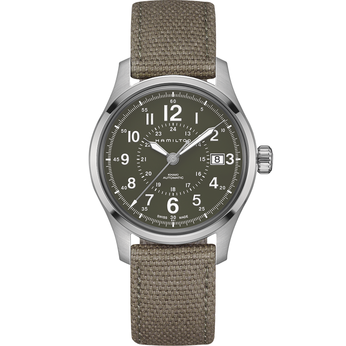 Khaki Field Automatic Watch - Green Dial - H70595963 | Hamilton Watch