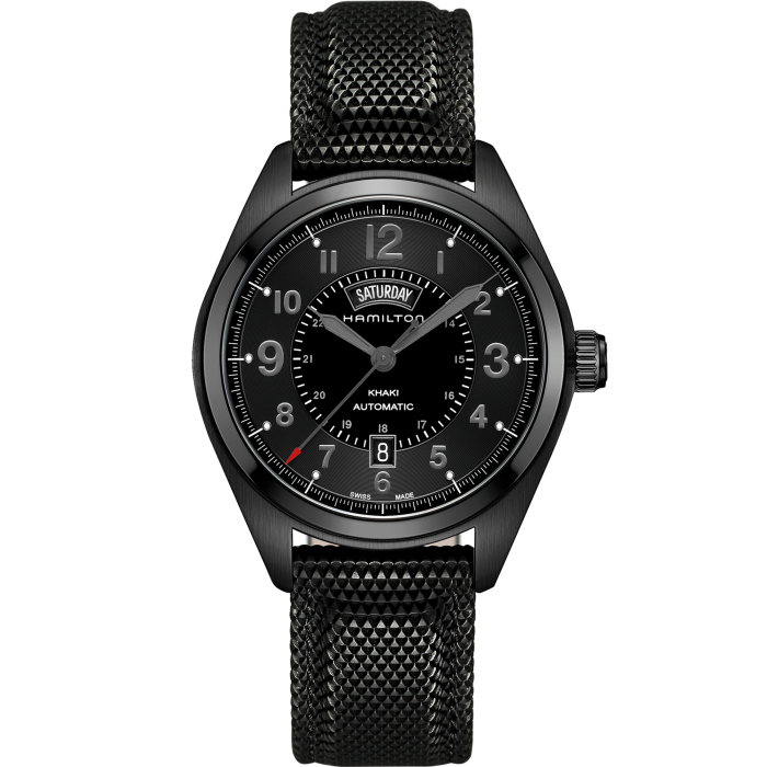 Khaki Field Automatic Watch Day Date - Black Dial - H70695735 