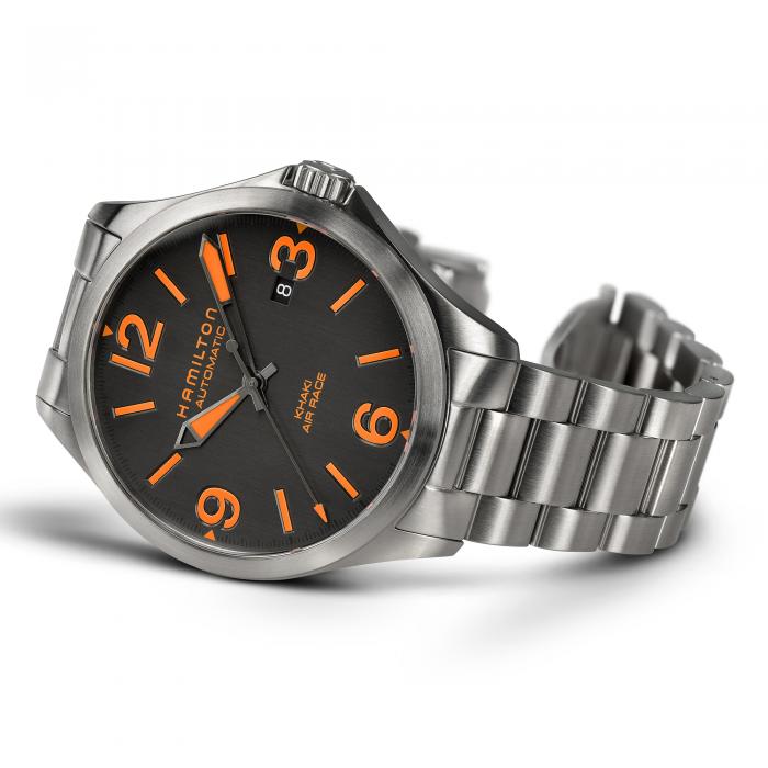 | Hamilton - Dial Automatic Aviation Watch Khaki Black Watch - H76535131