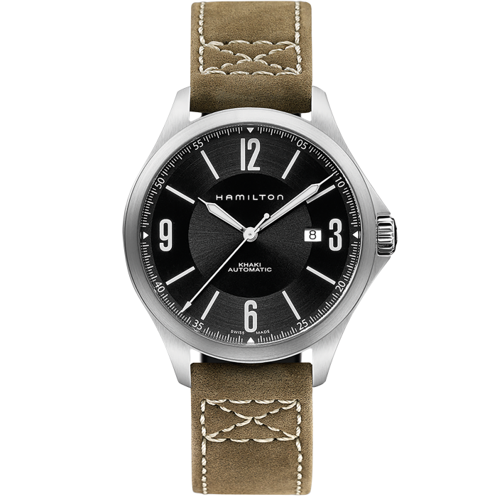 Khaki Aviation Khaki Aviation Auto - Dial color:Black - H76665835 ...