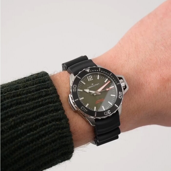 Hamilton khaki sales navy frogman automatic