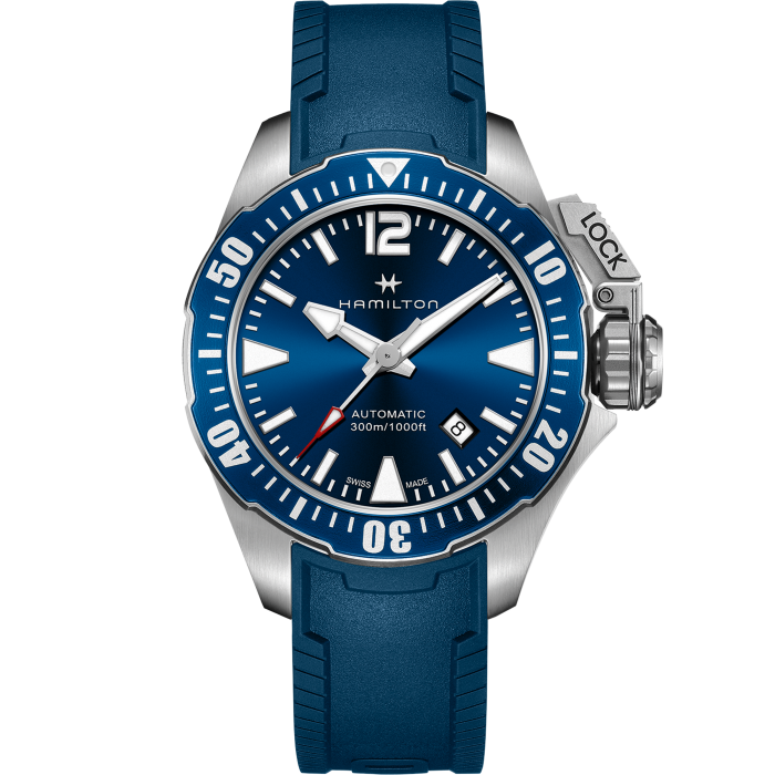 Hamilton khaki hotsell blue dial