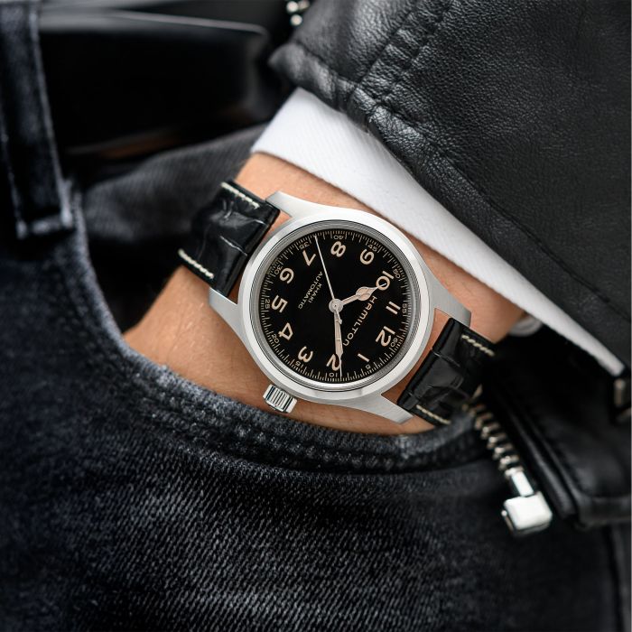 Hamilton khaki top field black strap