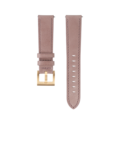 Pink Leather strap 18mm