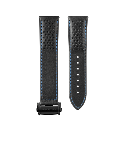 Black Leather strap 22mm