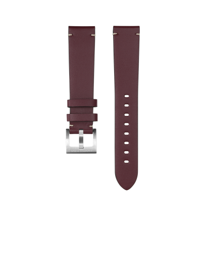 Red Leather Strap 18mm