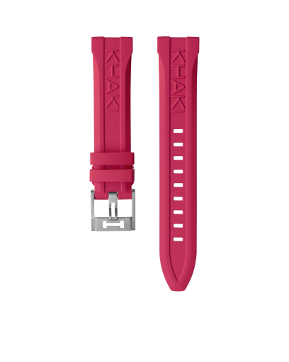 Pink Rubber strap 20mm
