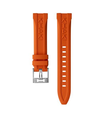 Orange Rubber strap 20mm