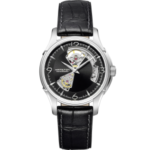Jazzmaster Automatic Watch Open Heart - Black Dial - H32705731 