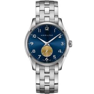 Jazzmaster Thinline Small Second Quartz - blue dial - H38411540 