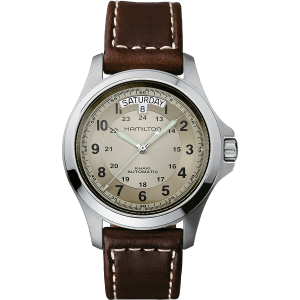 KHAKI FIELD - Khaki King 40mm / Black PVD steel case / Black dial 