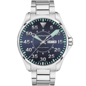 Khaki Aviation Pilot Day Date Automatic Watch - H64615135 
