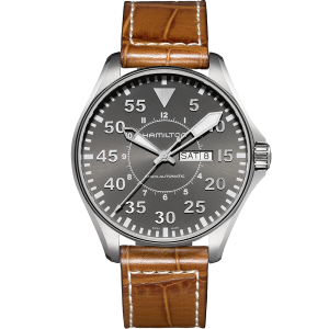 Khaki Aviation Pilot Day Date Automatic Watch - H64615135 