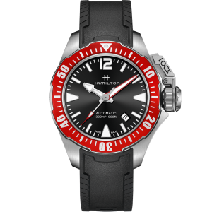 Khaki Navy Automatic Watch Frogman - Blue Dial - H77705145 