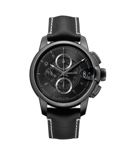 American Classic RailRoad Auto Chrono Dial color Grey H40616535 Hamilton Watch