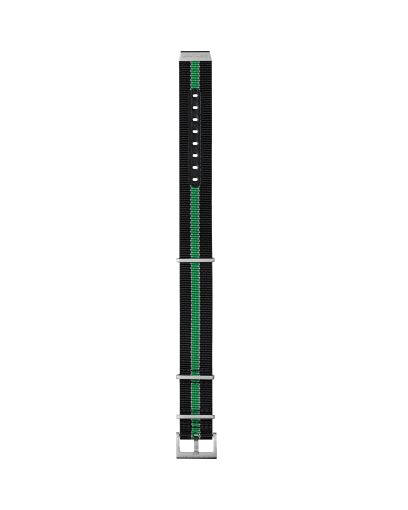 BLACK GREEN STRAP 22MM