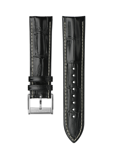 HAMILTON ブラウンレザーベルト 20mm ゴールドバックル Khaki Field BROWN STRAP 20mm - Strap color:Brown