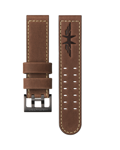 カーキ アビエーション Brown Strap 22mm | Hamilton Watch