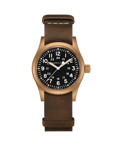Khaki Field Mechanical Dial color Black H69439933 Hamilton Watch