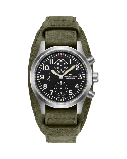 Khaki Field Auto Chrono - Dial color:Black - H71626735