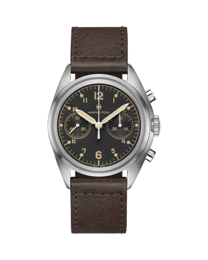 Khaki Aviation Pilot Pioneer Mechanical Dial color Black H76419931 Hamilton Watch