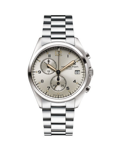 Khaki Aviation Pilot Pioneer Chrono Quartz - Dial color:Black  