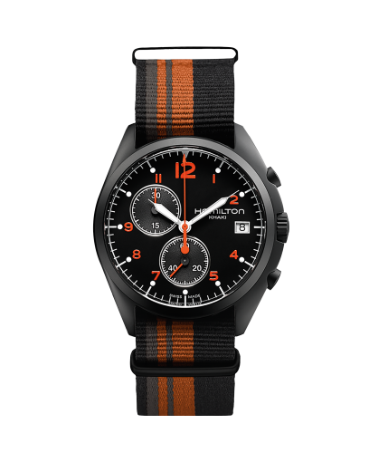 Khaki Aviation Pilot Pioneer Chrono Quartz - Dial color:Black 