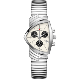Ventura Chrono Quartz - Dial color:Silver - H24432151 | Hamilton Watch
