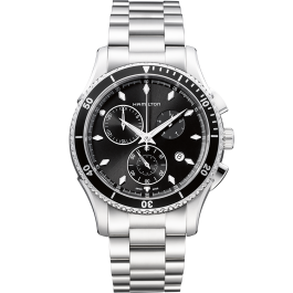 Jazzmaster Seaview Chrono Quartz - Dial color:Black - H37512131